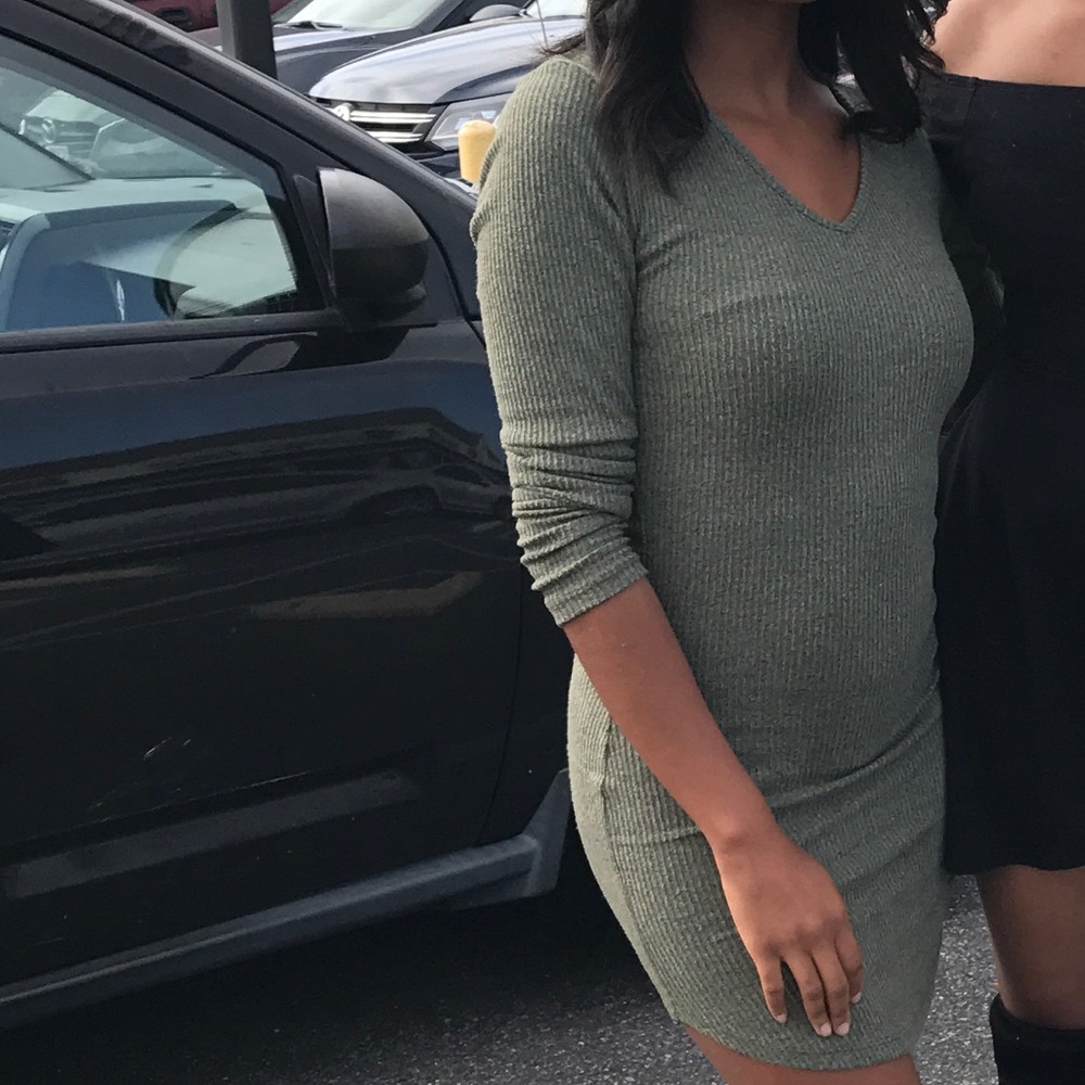 Army green dress